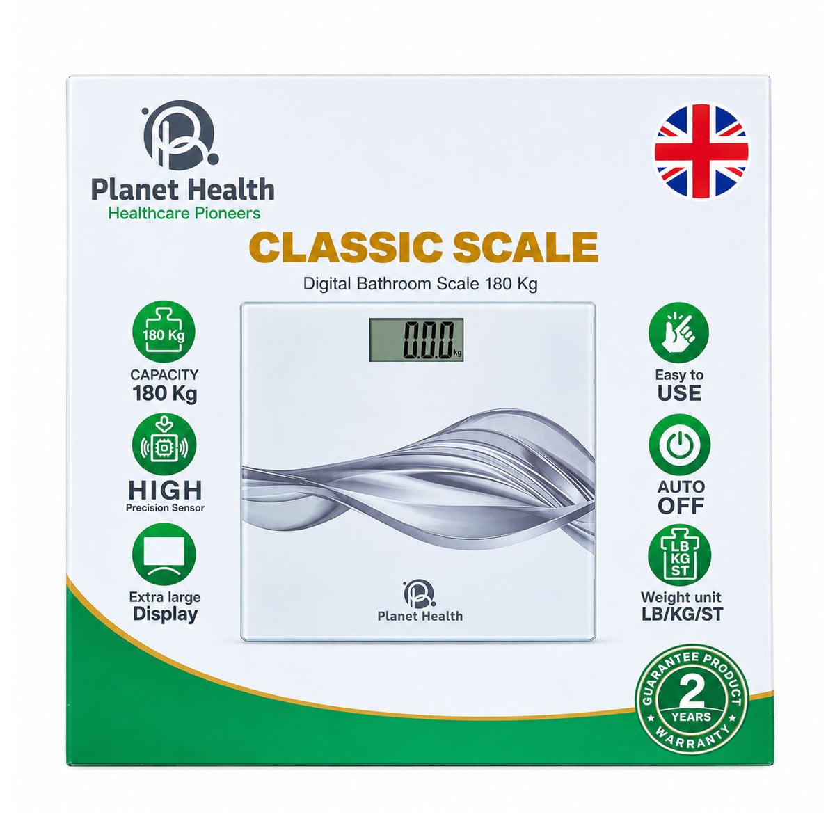 Planet Health Classic Digital Bathroom Scale