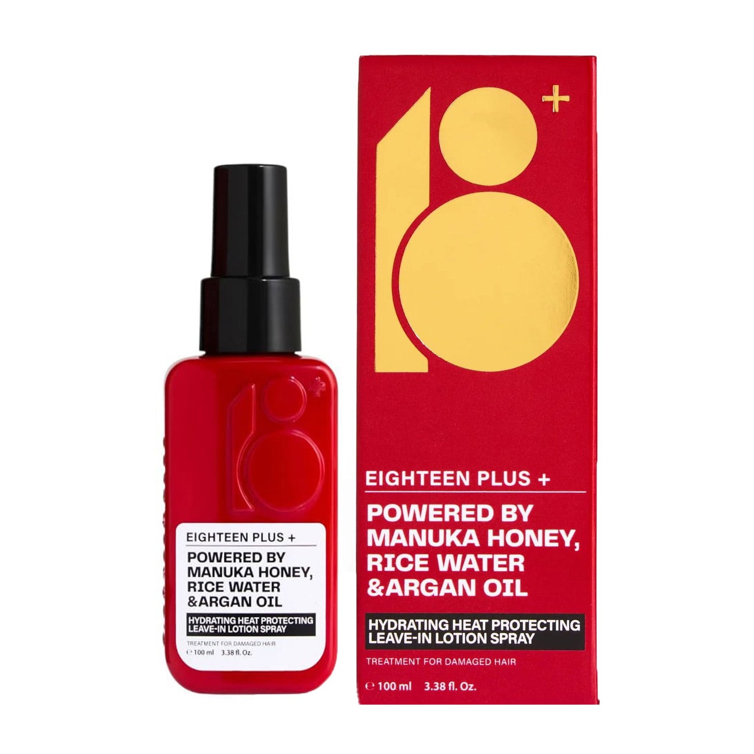 18 Plus Hydrating Heat Protecting Leave - In Lotion Spray - 100ml - Bloom Pharmacy