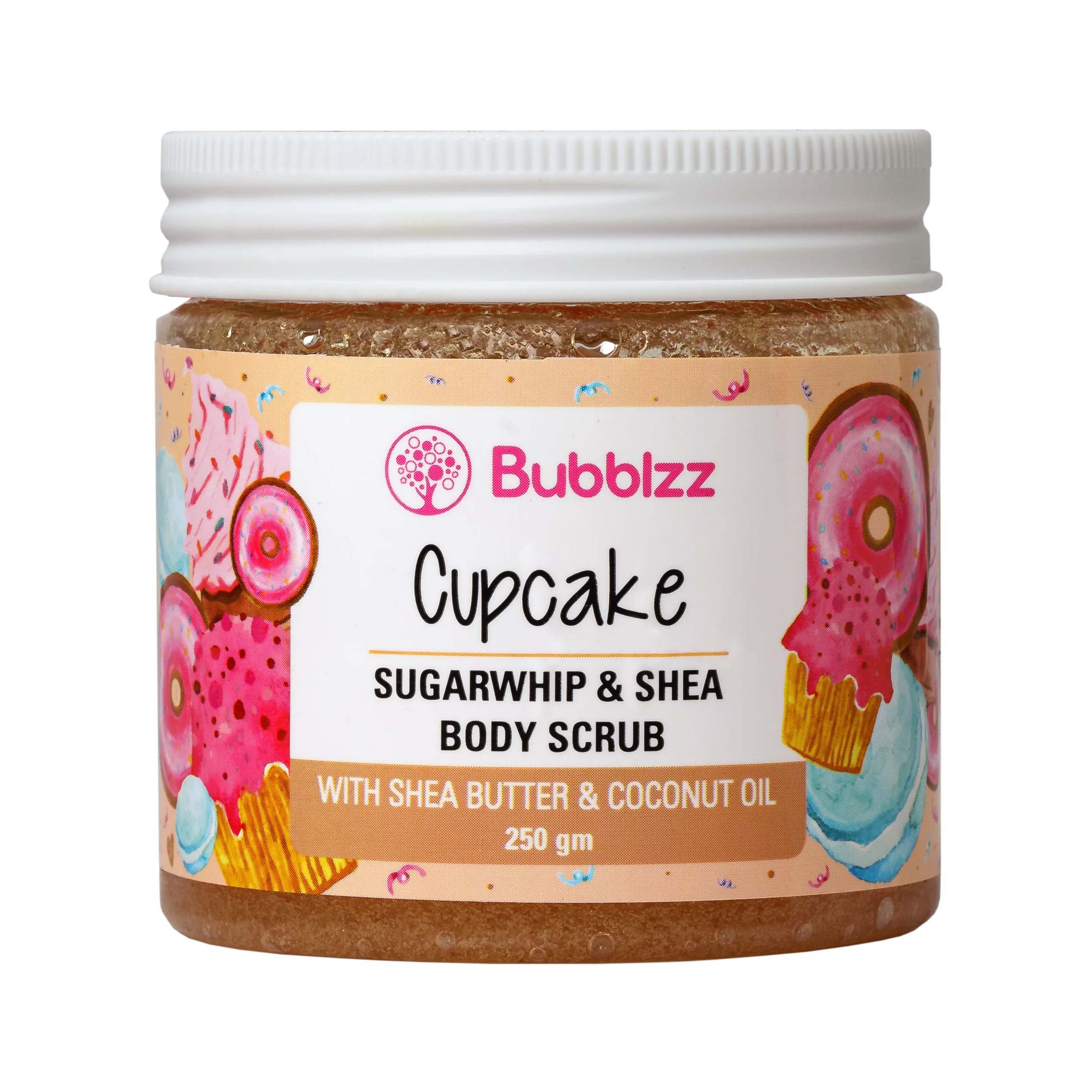 Bubblzz Cupcake Sugar Whip & Shea Body Scrub – 250gm