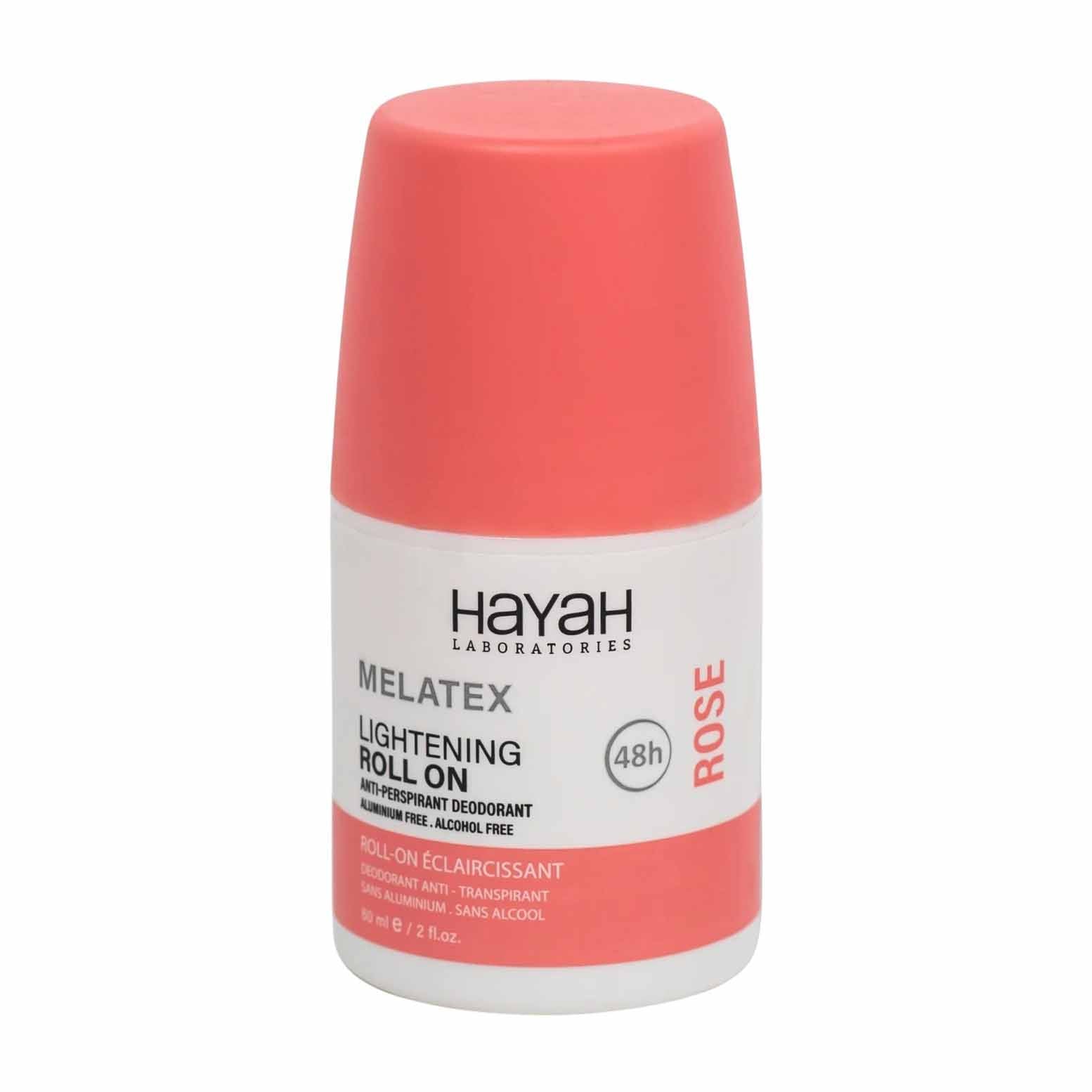 Hayah Melatex Rose Lightening Roll On Deodorant - 40ml