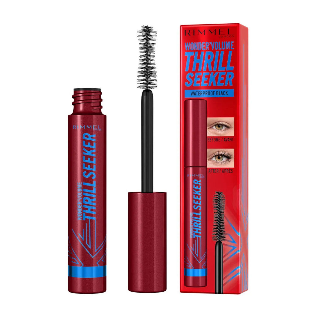 Rimmel Wonder'Volume Thrill Seeker Waterproof Black Mascara - 8ml