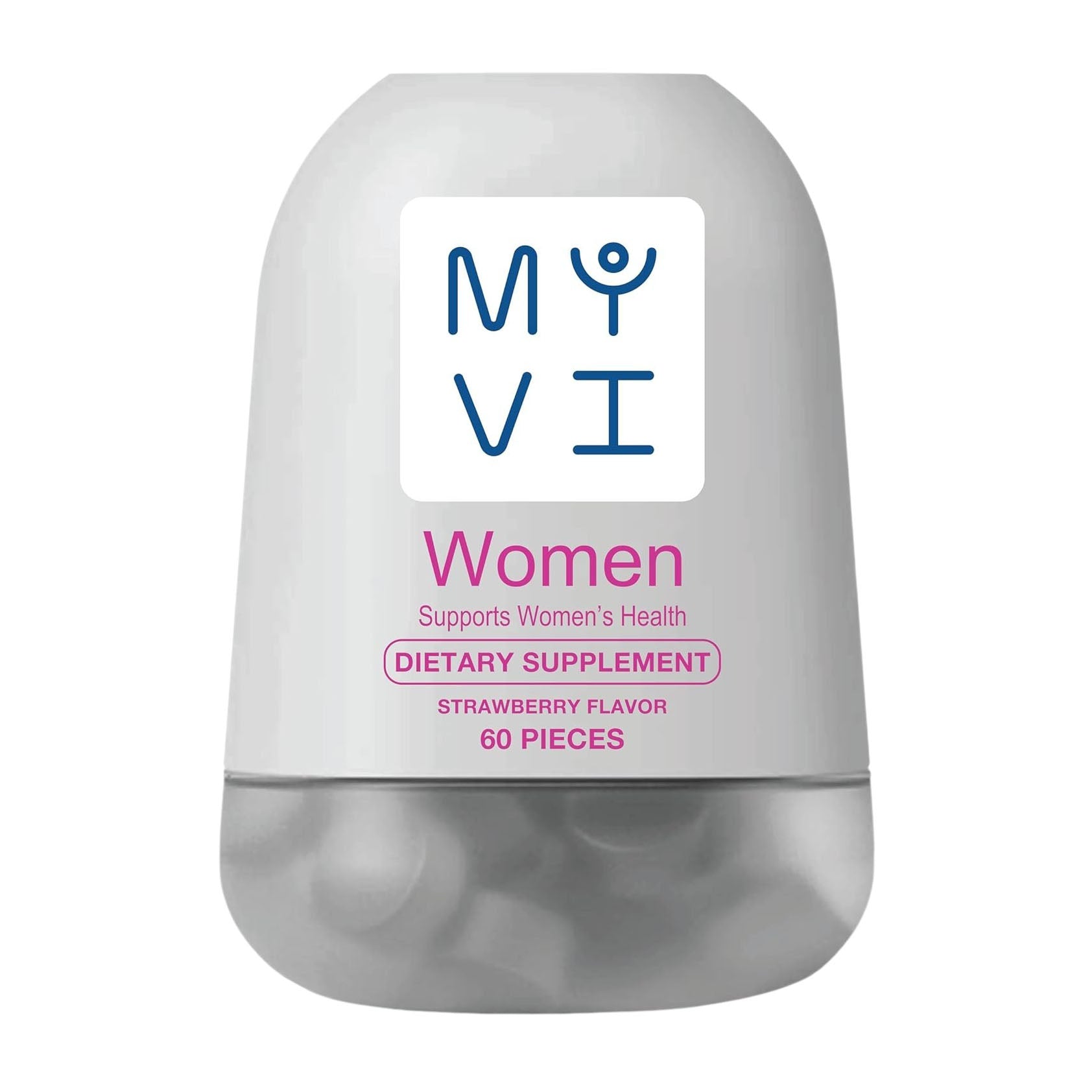 Myvi Women Dietary Supplement Gummies Strawberry Flavor - 60 Pcs