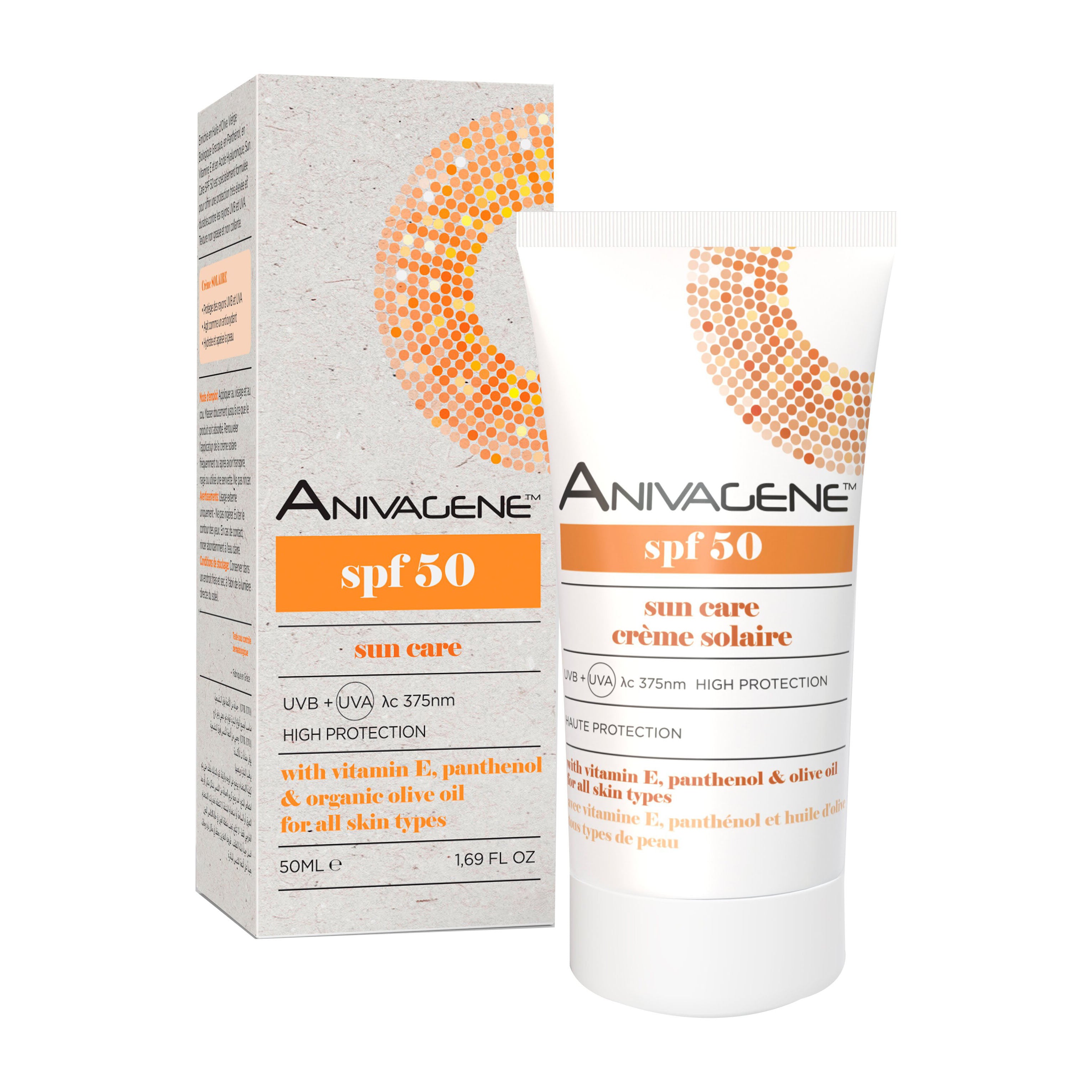 Anivagene SPF 50 Sun Care Cream - 50ml