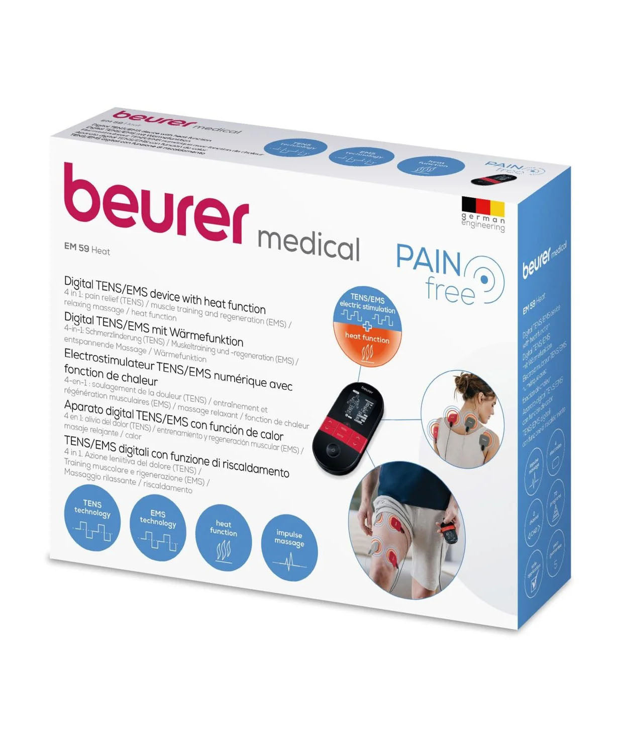 Beurer Em 59 Heat Digital Tens/Ems Unit - Black
