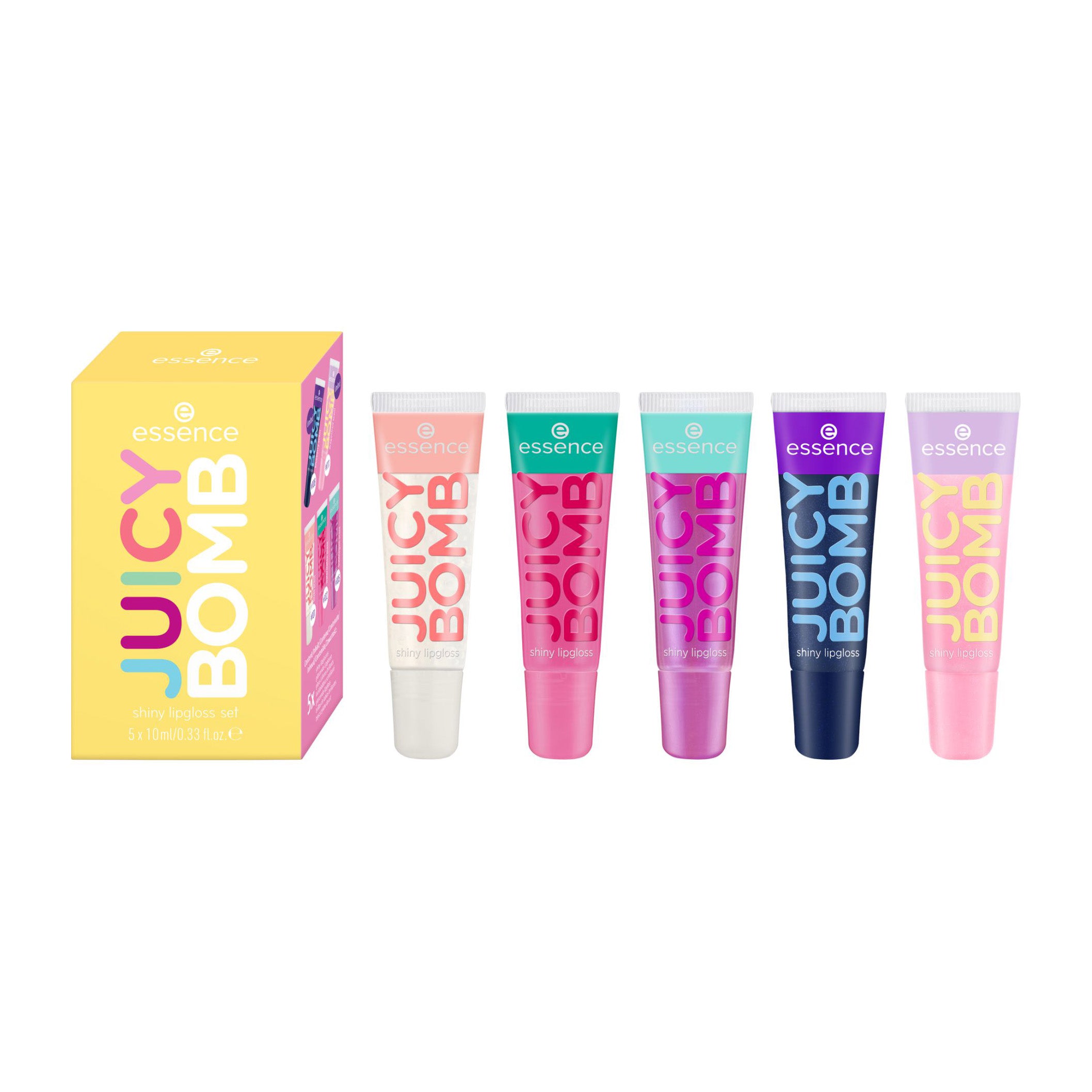 Essence Juicy Bomb Shiny Lip Gloss Set - 5 Pcs