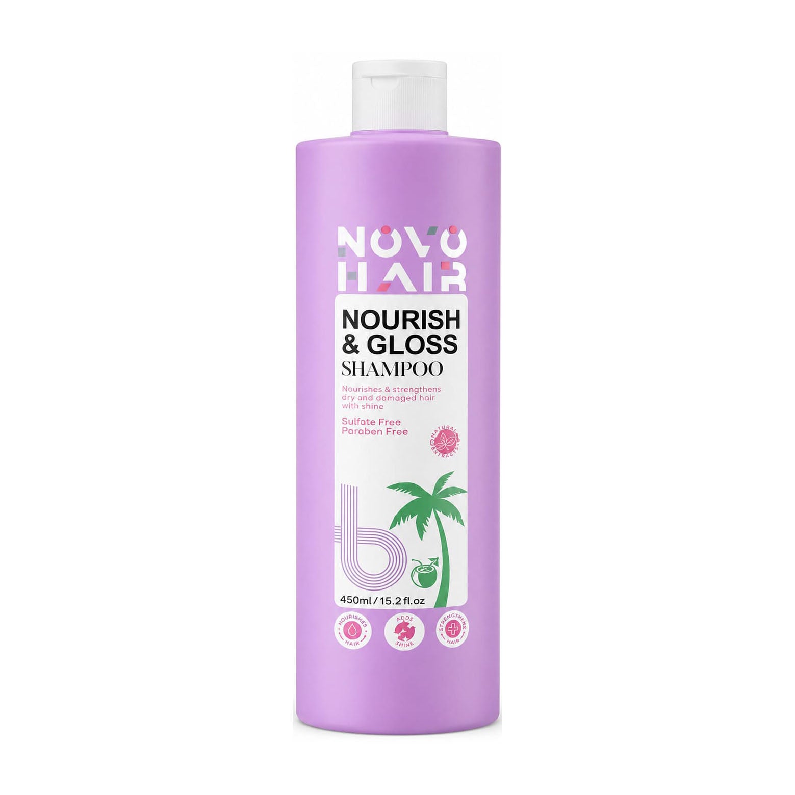Novo Hair Nourish & Gloss Shampoo - 450ml