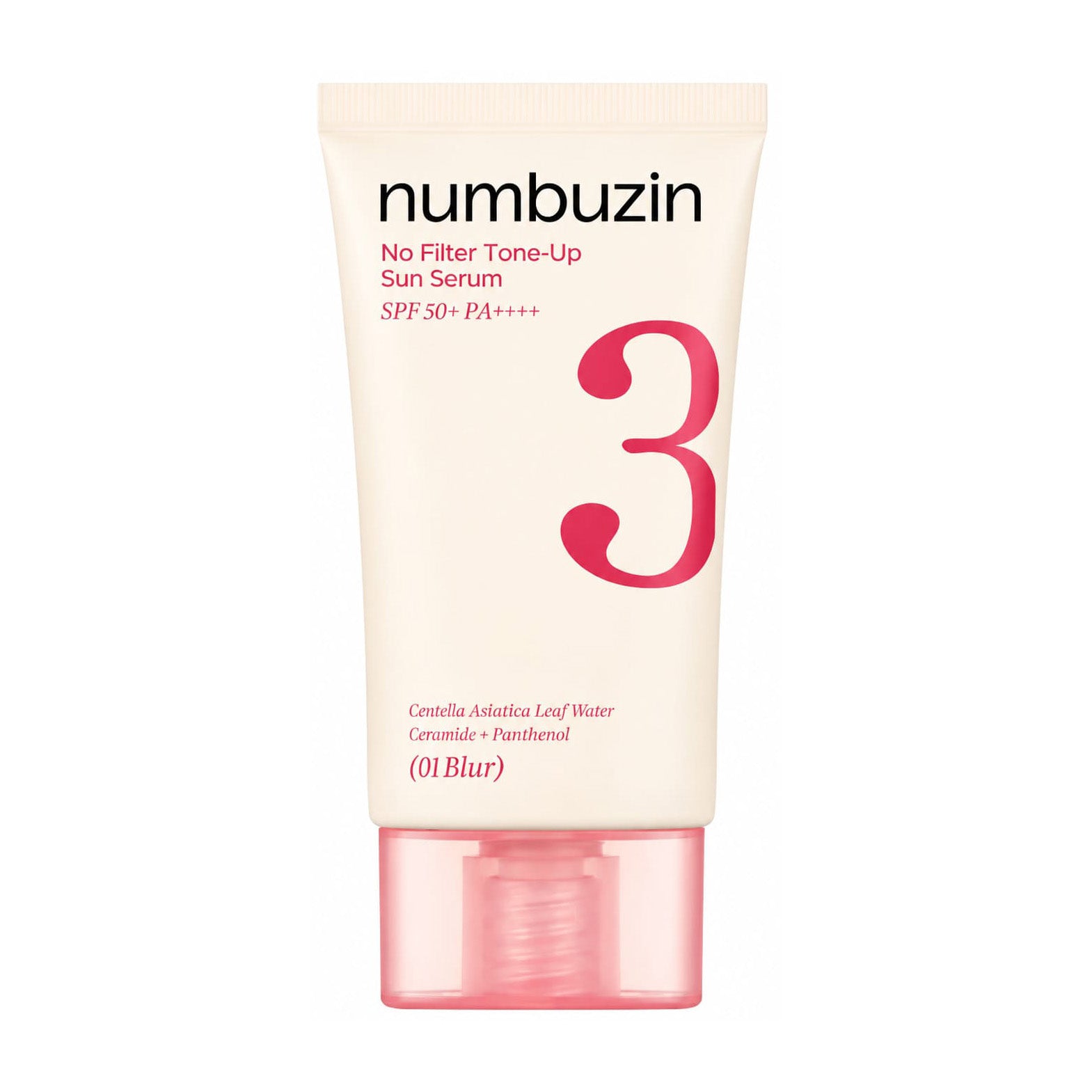 Numbuzin No.3 No Filter Tone Up SPF 50+ Sun Serum - 01 Blur
