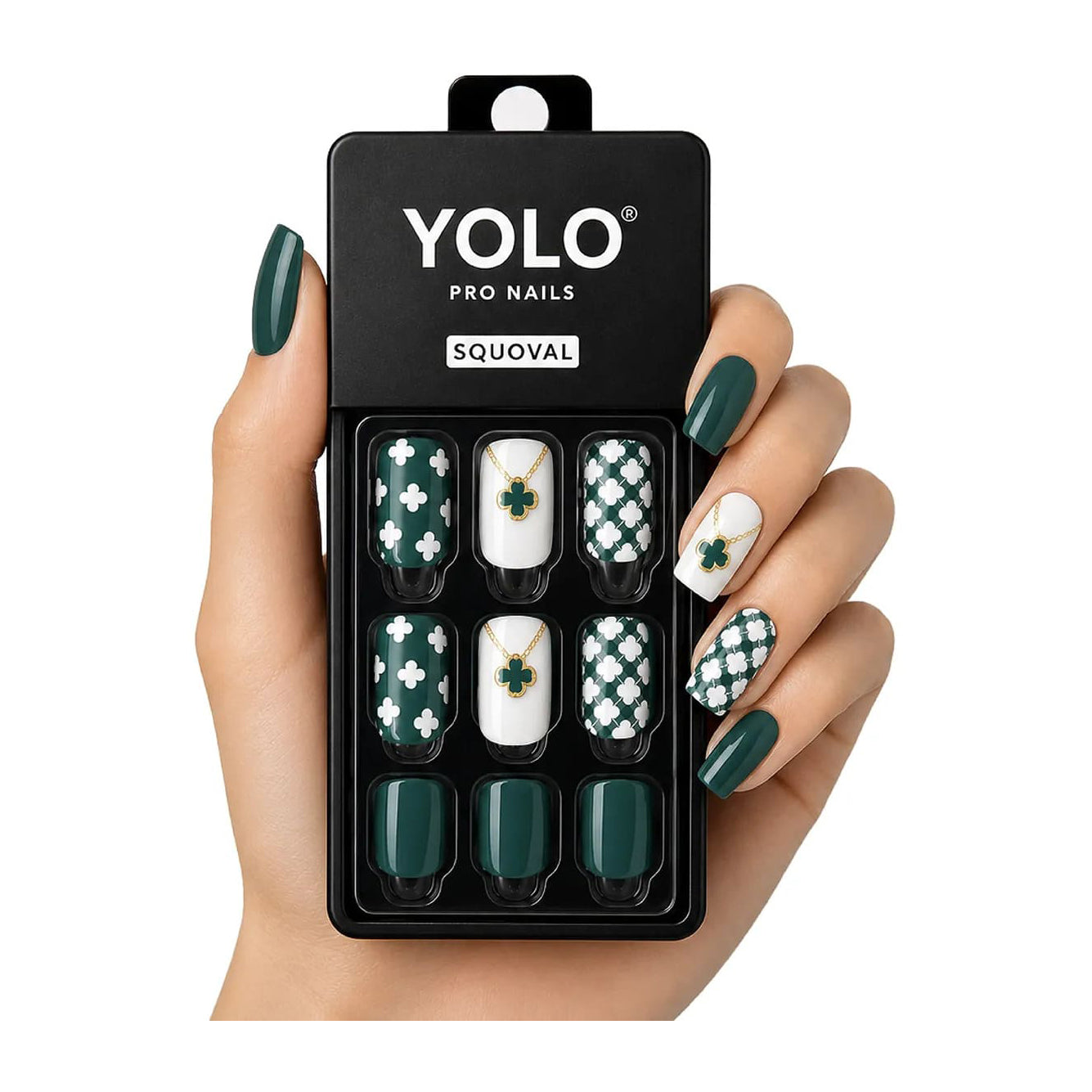 Yolo Squoval Short Pro Nails - SS-112-Lucky
