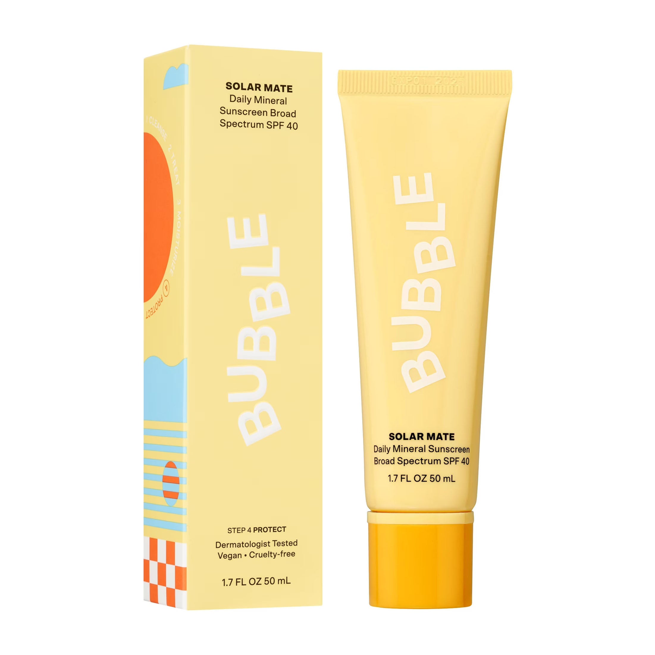 Bubble Solar Mate Daily Mineral Sunscreen Broad Spectrum SPF 40 - 50ml