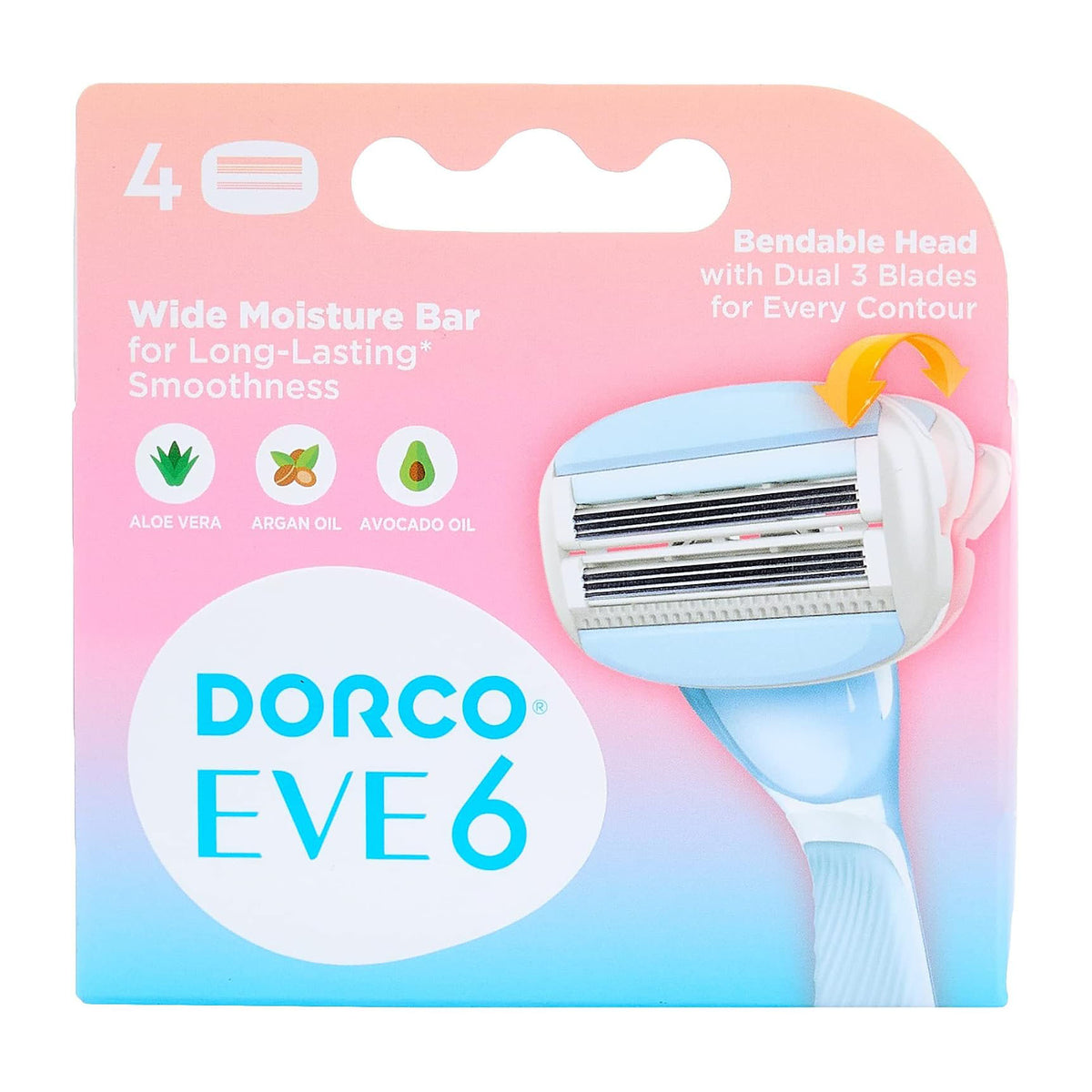 Dorco Eve 6 Blades For Women - 4 Pcs