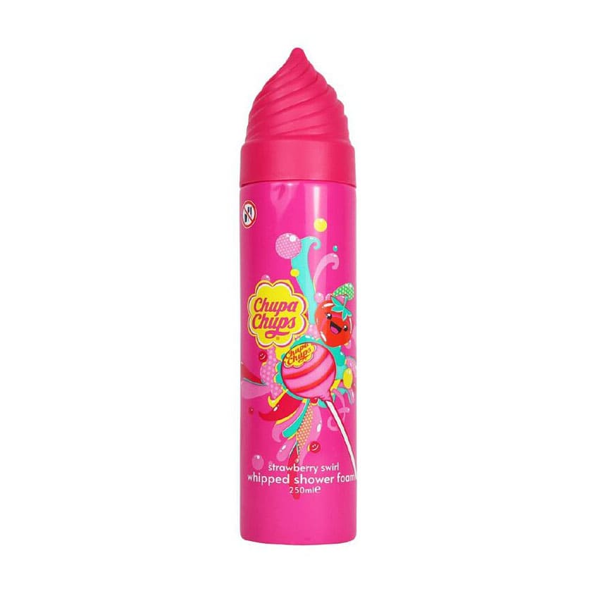 Chupa Chups Strawberry Swirl Whipped Shower Foam - 250ml