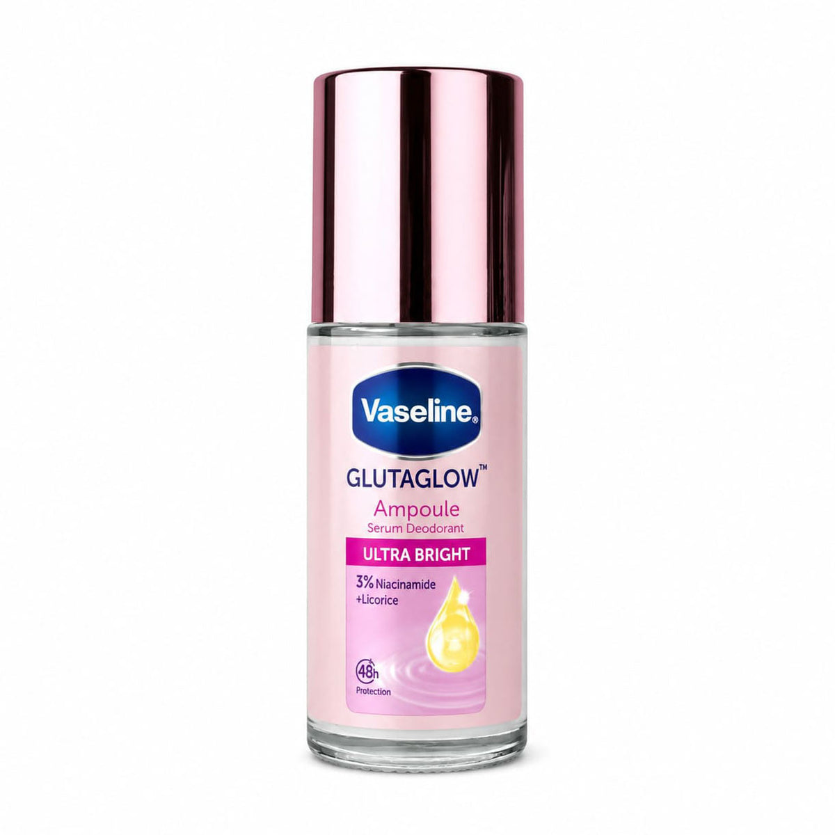 Vaseline GlutaGlow Ultra Bright 48H Serum Deodorant Roll on - 45ml
