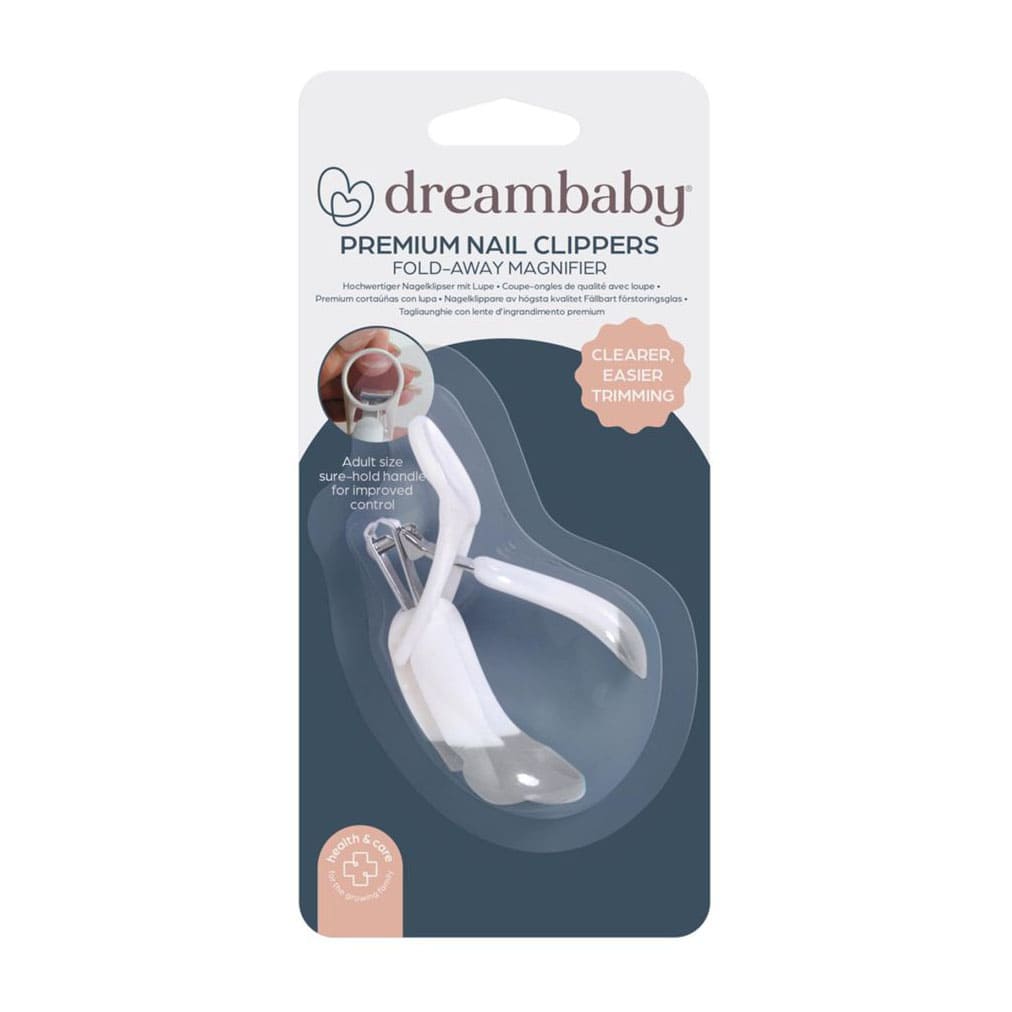 Dreambaby Nail Clippers Trimmer with Magnifying Glass - Grey