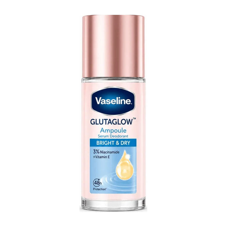 Vaseline GlutaGlow Bright & Dry Ampoule Serum Deodorant Roll On - 45ml
