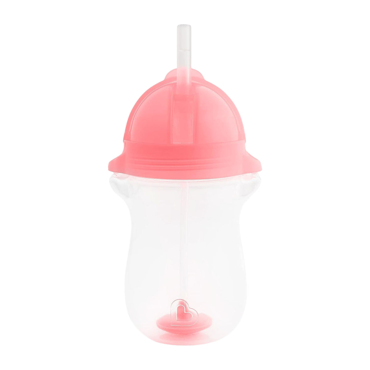 Munchkin Any Angle Click Lock Weighted Pink Straw Cup (12m+) - 296ml