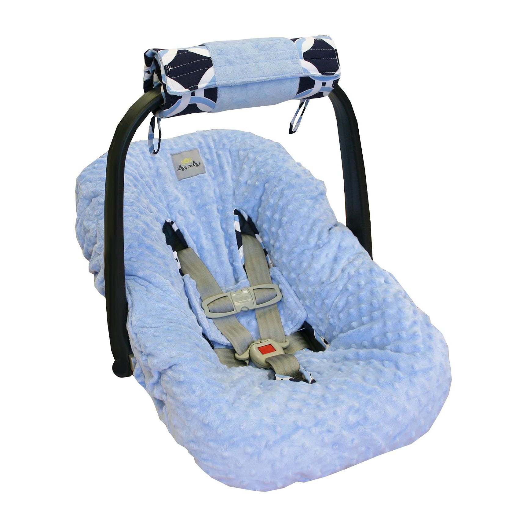 Itzy Ritzy Wrap & Roll Infant Carrier Arm Pad & Tummy Time Mat - Blue