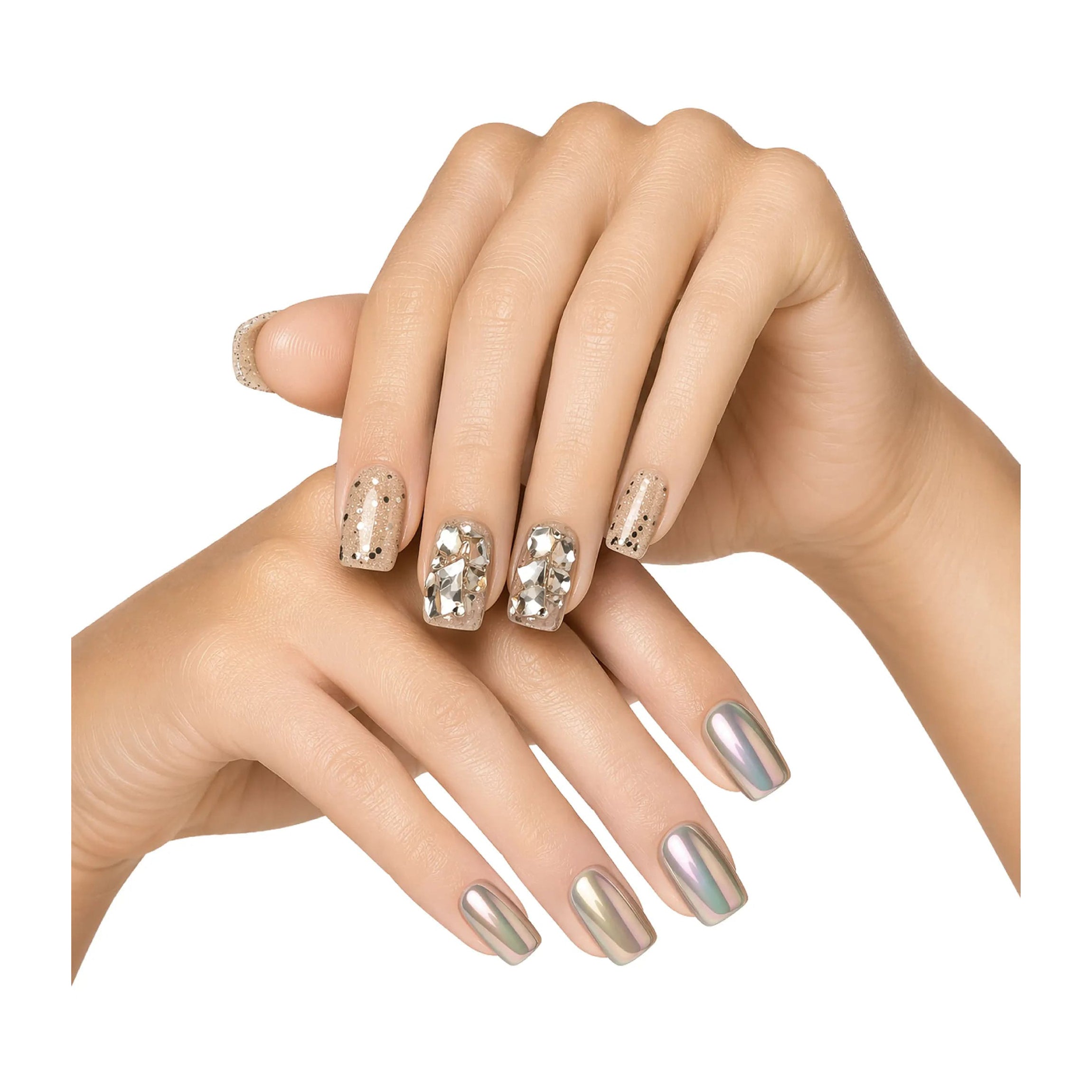 Yolo Squoval Short Pro Nails - SS-104-Mirror