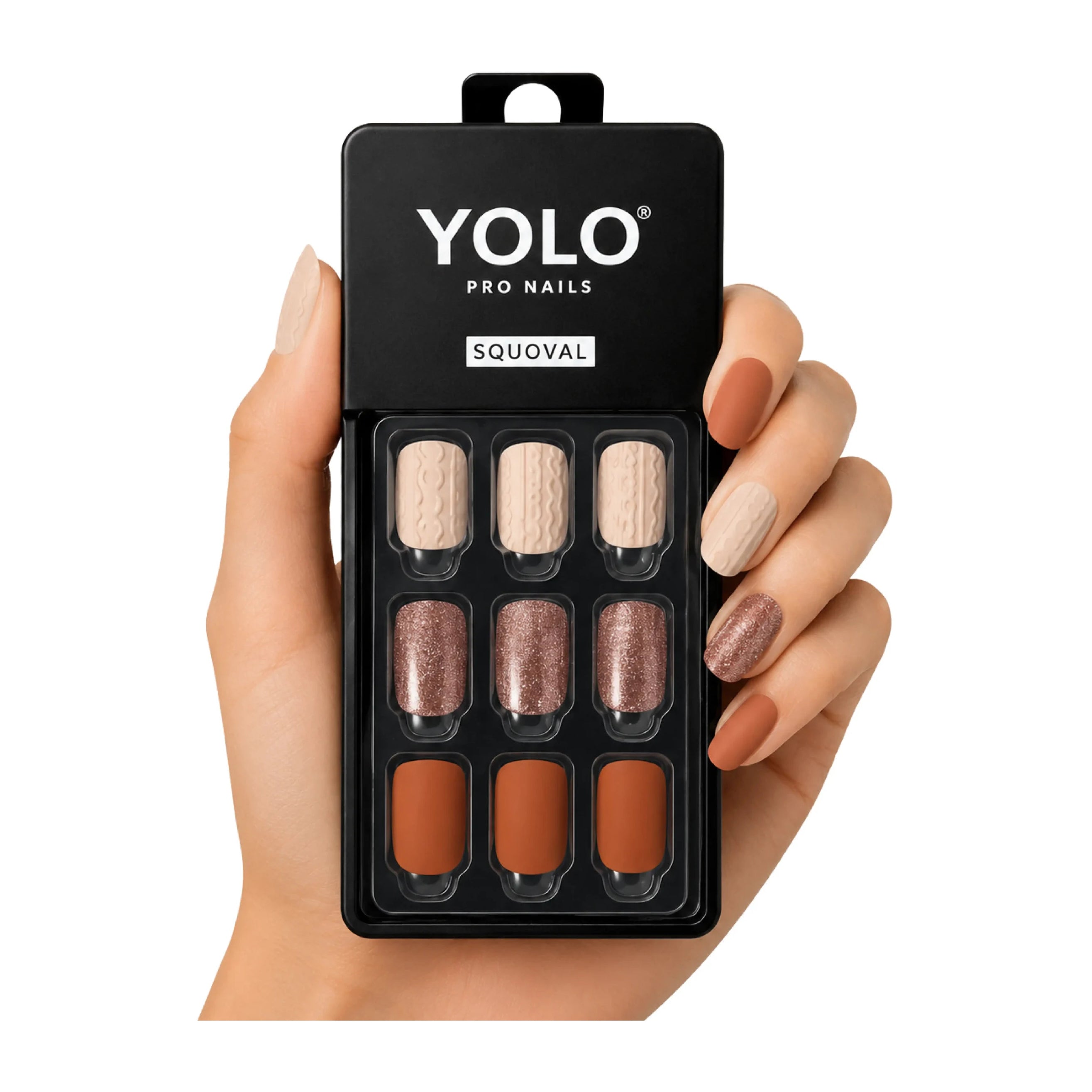 Yolo Squoval Short Pro Nails - SS-139-Tanned