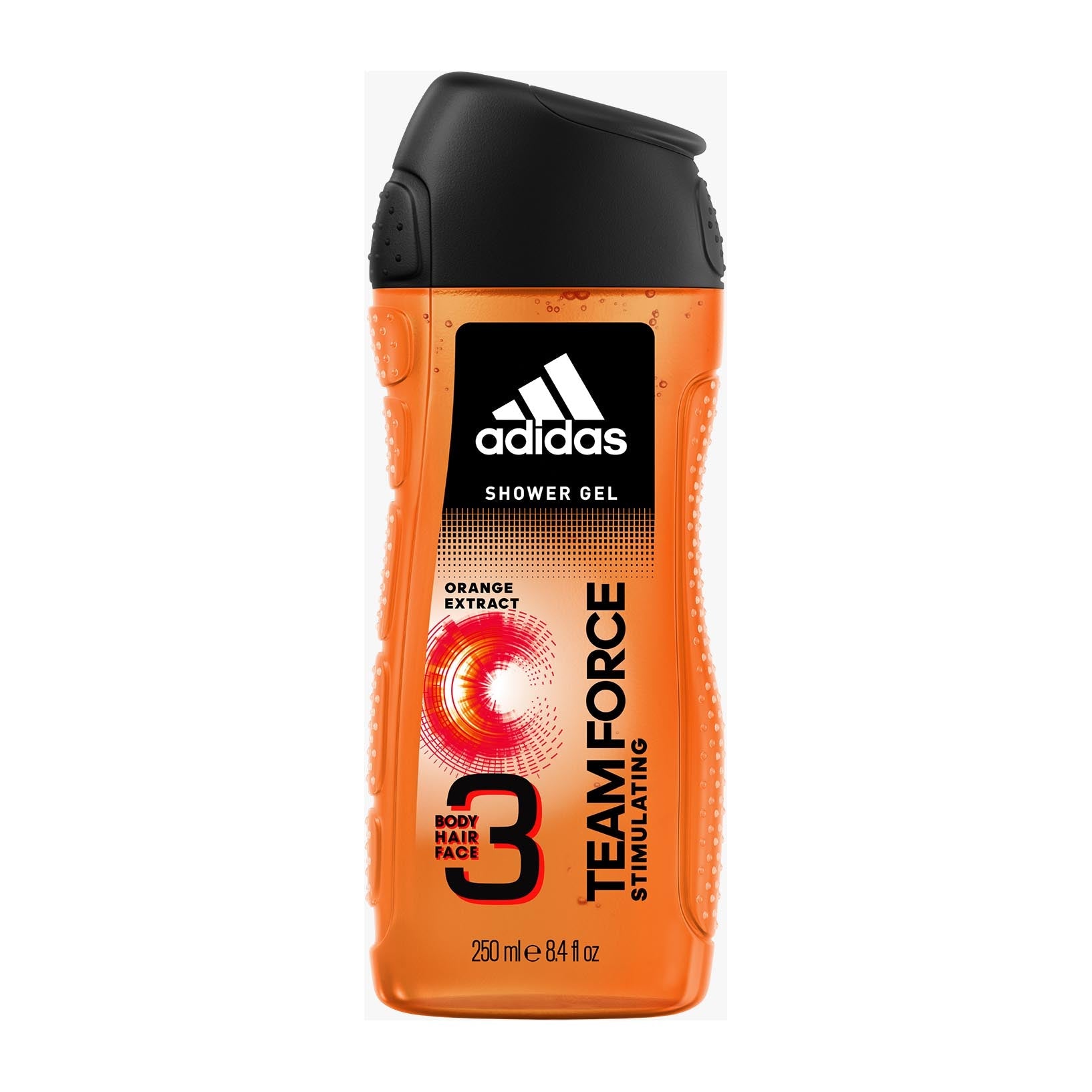 Adidas 3 In 1 Team Force Shower Gel - 250ml - Bloom Pharmacy