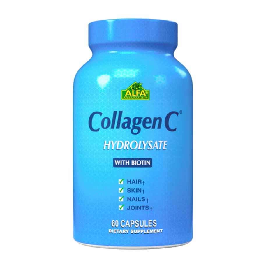 Alfa Vitamins Collagen C Hydrolysate with Biotin Capsules - 60 Capsules - Bloom Pharmacy