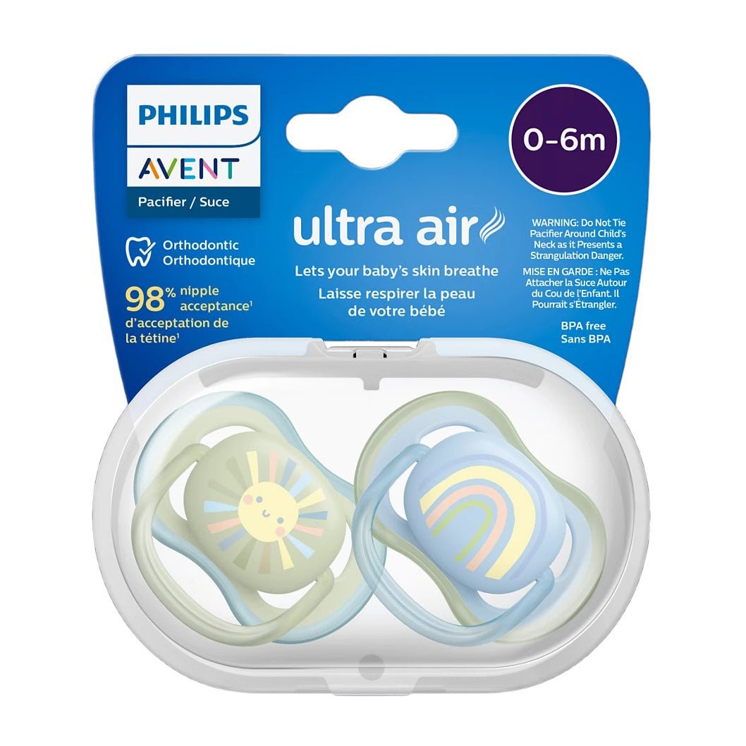 Avent Ultra Air 0 - 6m Pacifier - 2 Pack - Bloom Pharmacy