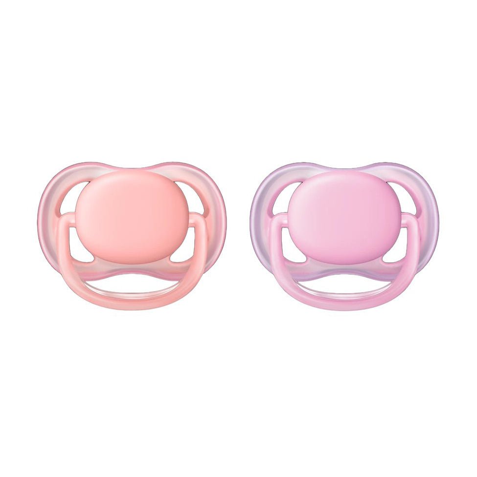 Avent Ultra Air 0 - 6m Pacifier - Pink & Orange - Bloom Pharmacy