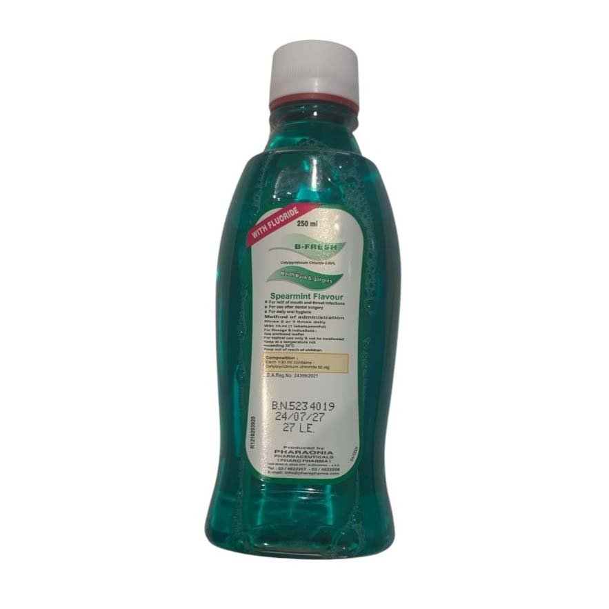B - Fresh Spearmint Mouthwash - 250 - Bloom Pharmacy