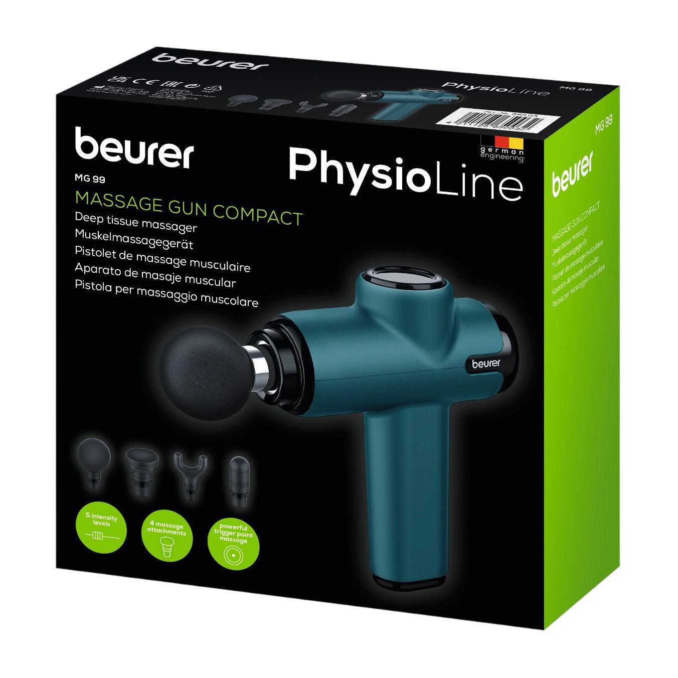 Beurer Physioline Massage Gun Compact - Mg 99 - Bloom Pharmacy