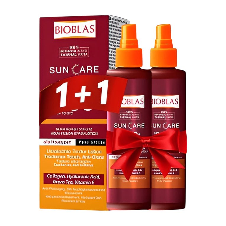 Bioblas Sun Care Offer 1+1 Aqua Fusion Lotion Spray SPF 50+ For All Skin Types - 75ml - Bloom Pharmacy