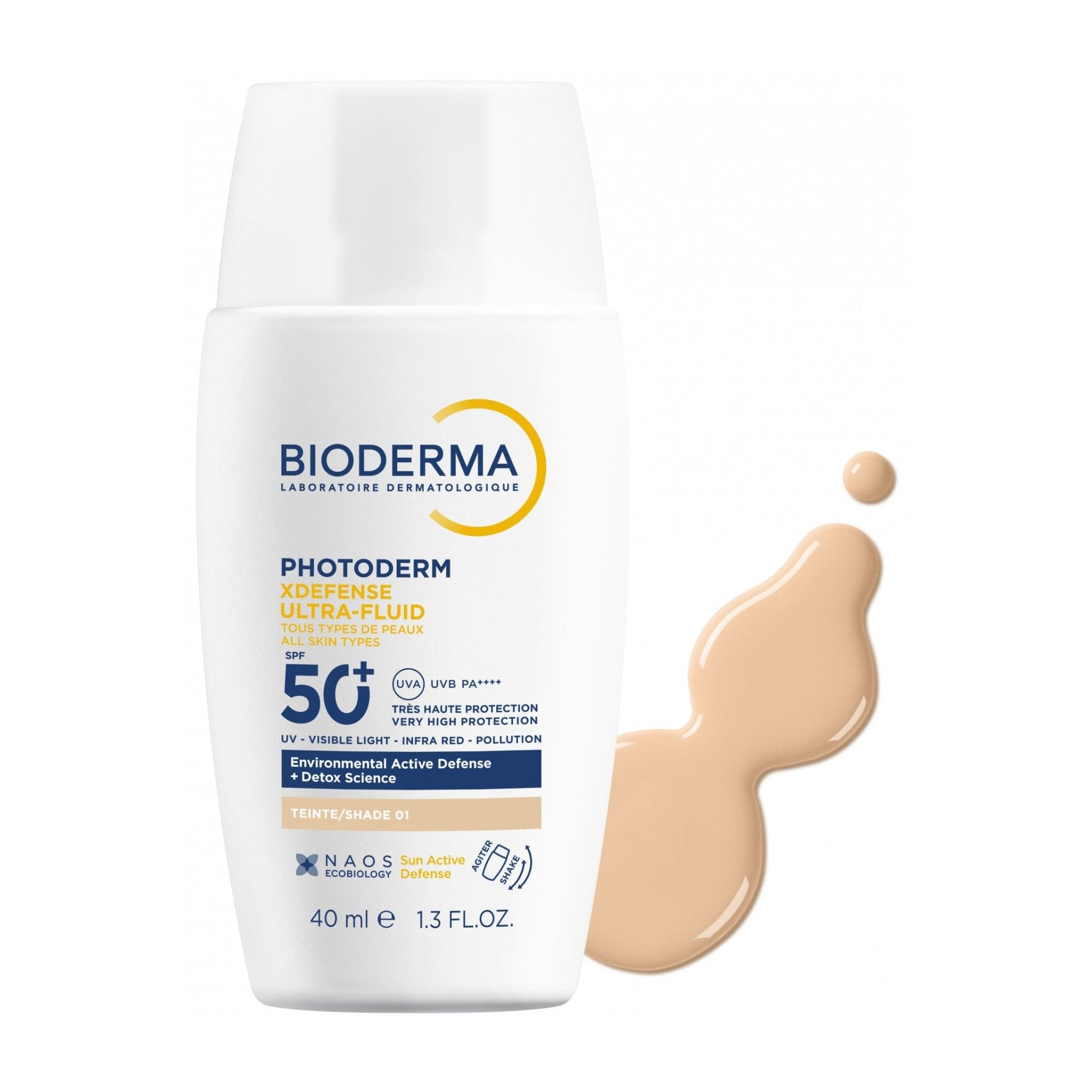 Bioderma Photoderm Xdefense Ultra Fluid SPF 50+ Tinted Sunscreen Shade 01 - 40ml - Bloom Pharmacy
