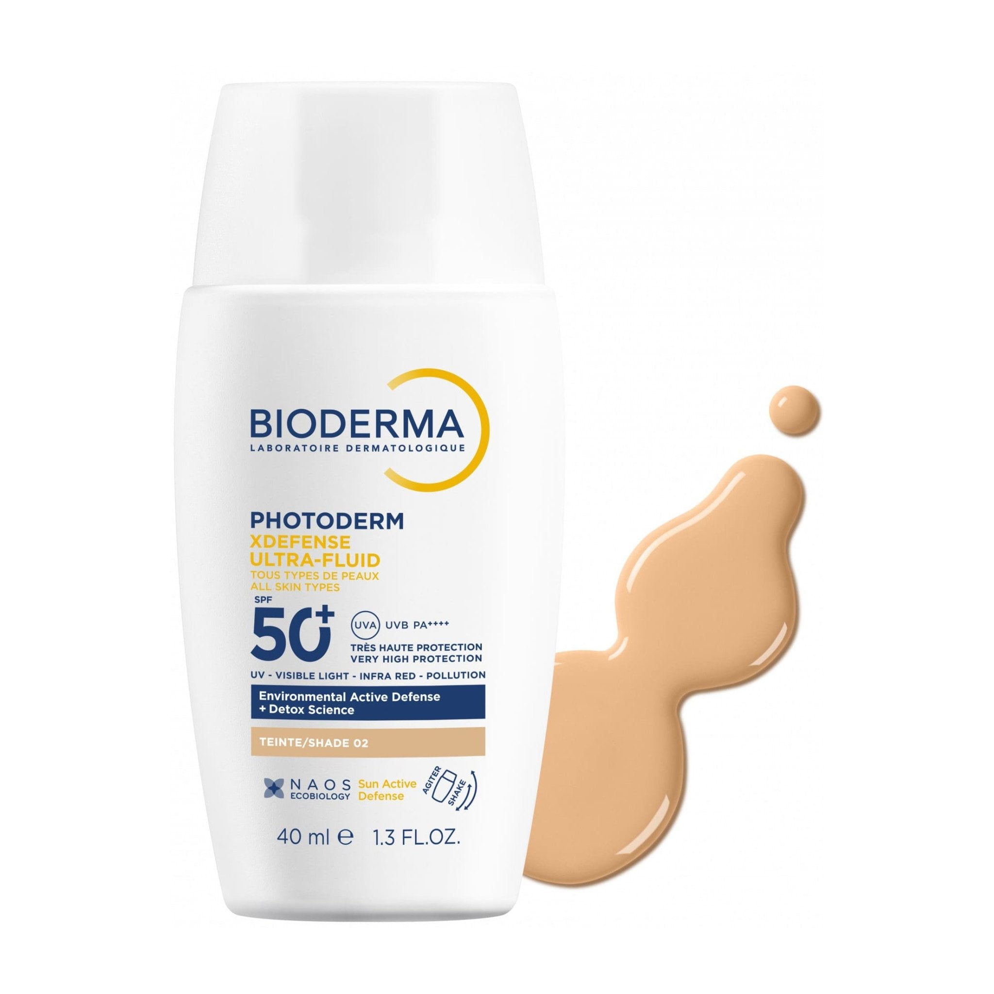 Bioderma Photoderm Xdefense Ultra Fluid SPF 50+ Tinted Sunscreen Shade 02 - 40ml - Bloom Pharmacy