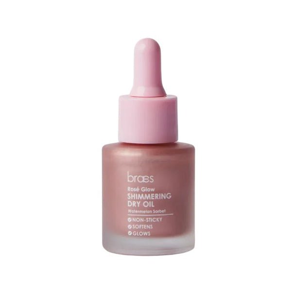 Braes Rosé Glow Shimmering Watermelon Sorbet Dry Oil - 20ml - Bloom Pharmacy