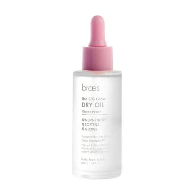 Braes The Og Glow Glazed Peach Dry Oil - 50ml - Bloom Pharmacy