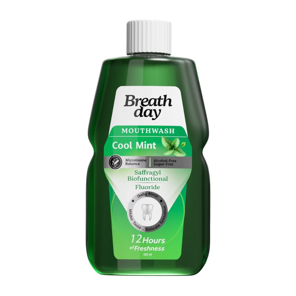 Breath Day Cool Mint Mouth Wash - 300ml - Bloom Pharmacy