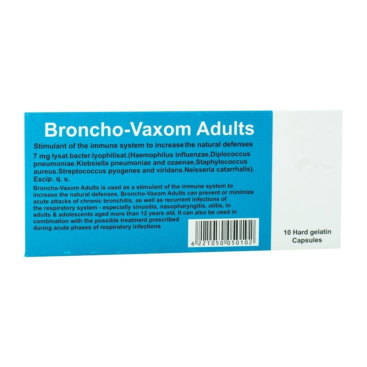 Broncho Vaxom Adults - 10 Capsules - Bloom Pharmacy