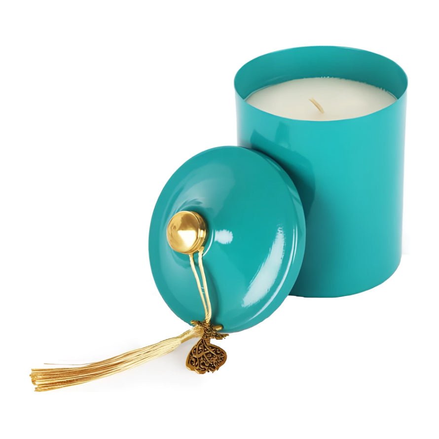 Candle Connection Lavender & Jasmine Teal Scented Pyramid Candle Cup - Bloom Pharmacy