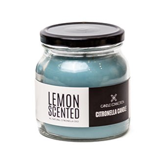 Candle Connection Lemon Scented Citronella Candle In Aqua - Bloom Pharmacy