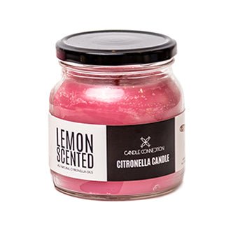 Candle Connection Lemon Scented Citronella Candle In Watermelon - Bloom Pharmacy