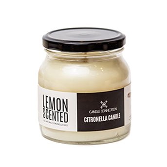 Candle Connection Lemon Scented Citronella Candle Off White - Bloom Pharmacy
