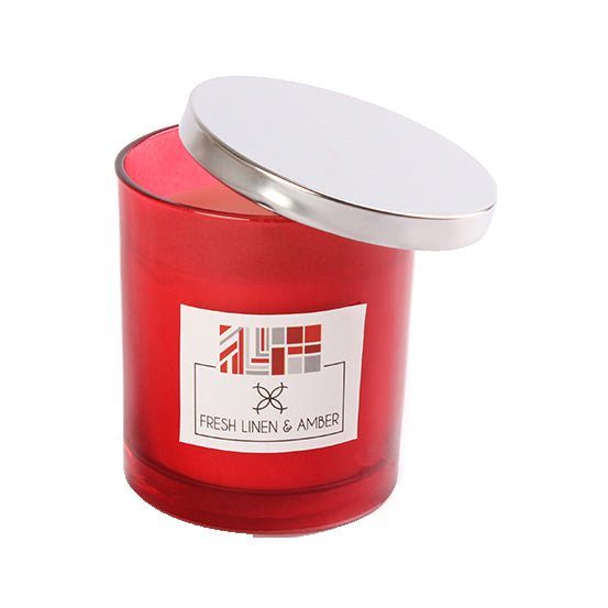 Candle Connection Simply Fresh Linen & Amber Luxury Scented Candle - Bloom Pharmacy
