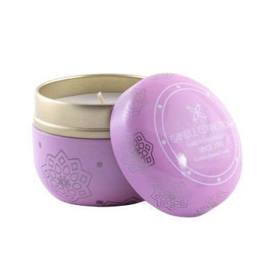 Candle Connection Tin Pink Arabesque Flower Scented Candle - Bloom Pharmacy