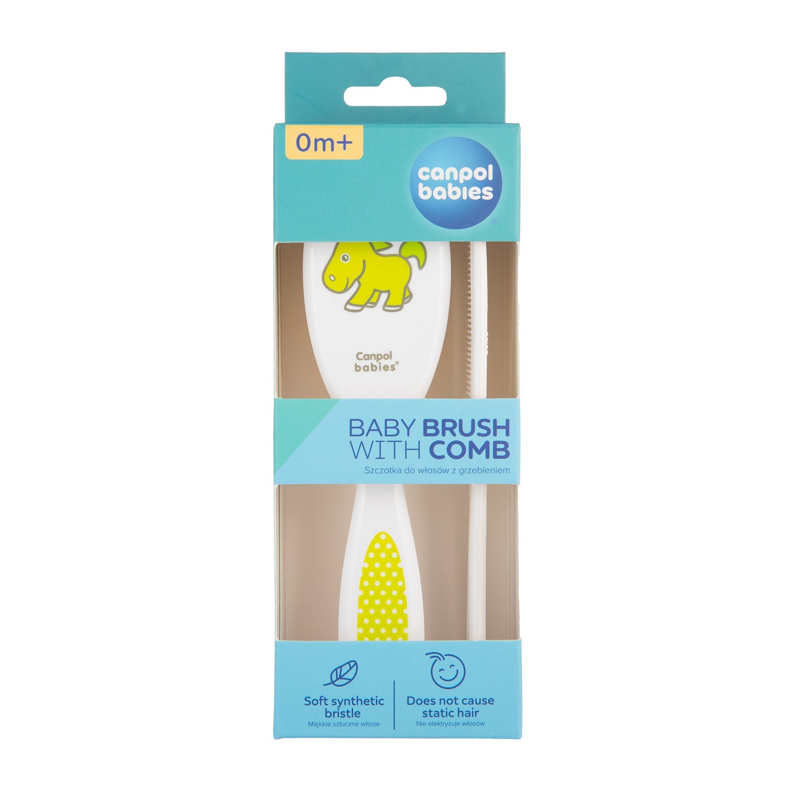 Canpol Babies Soft Baby Brush and Comb Transparent (0m+) - Bloom Pharmacy