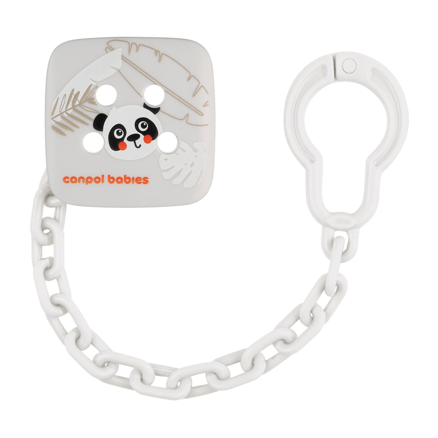 Canpol Babies Soother Holder Babiesboo White (0m+) - Bloom Pharmacy