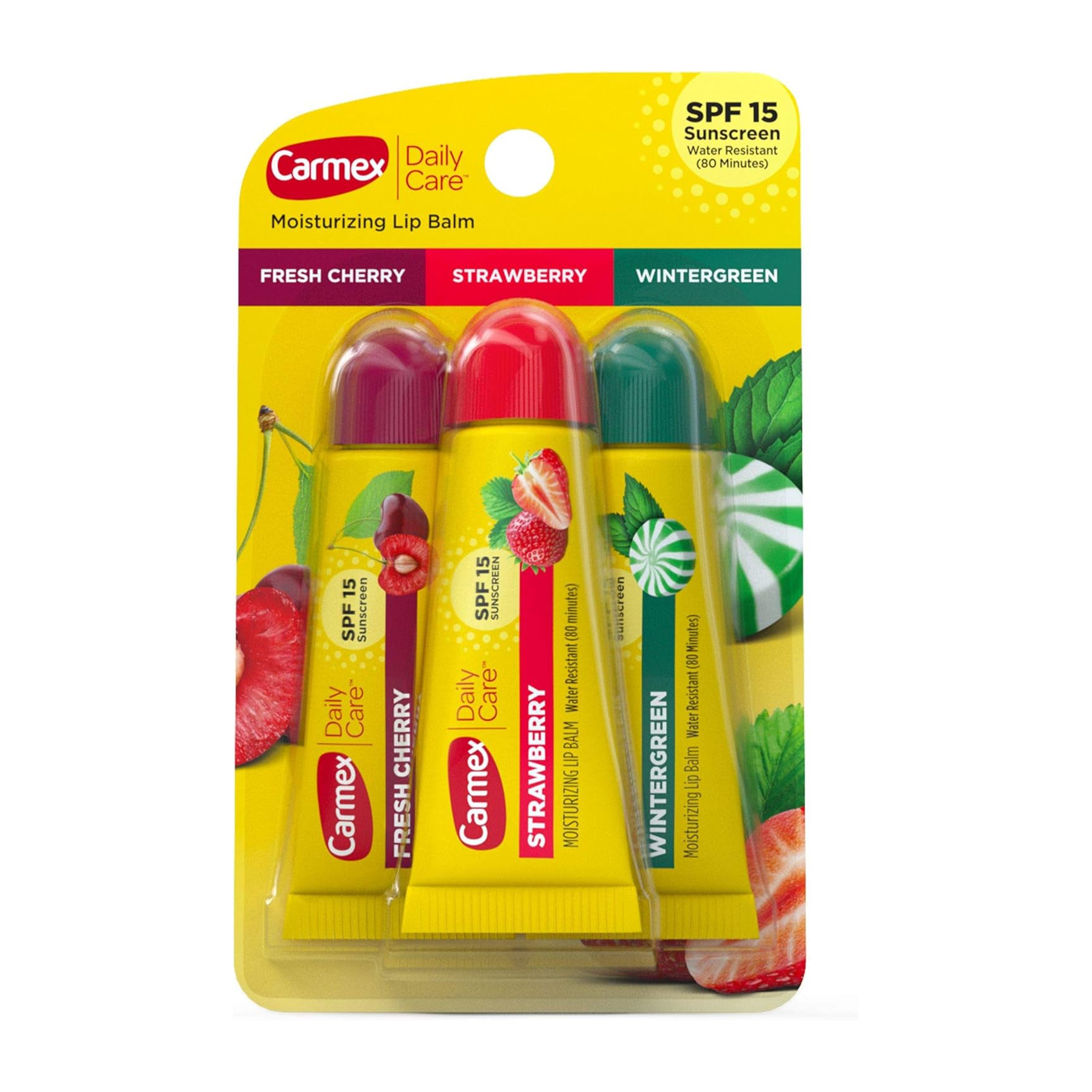Carmex Fresh Cherry & Strawberry & Wintergreen SPF 15 Lip Balm - Bloom Pharmacy