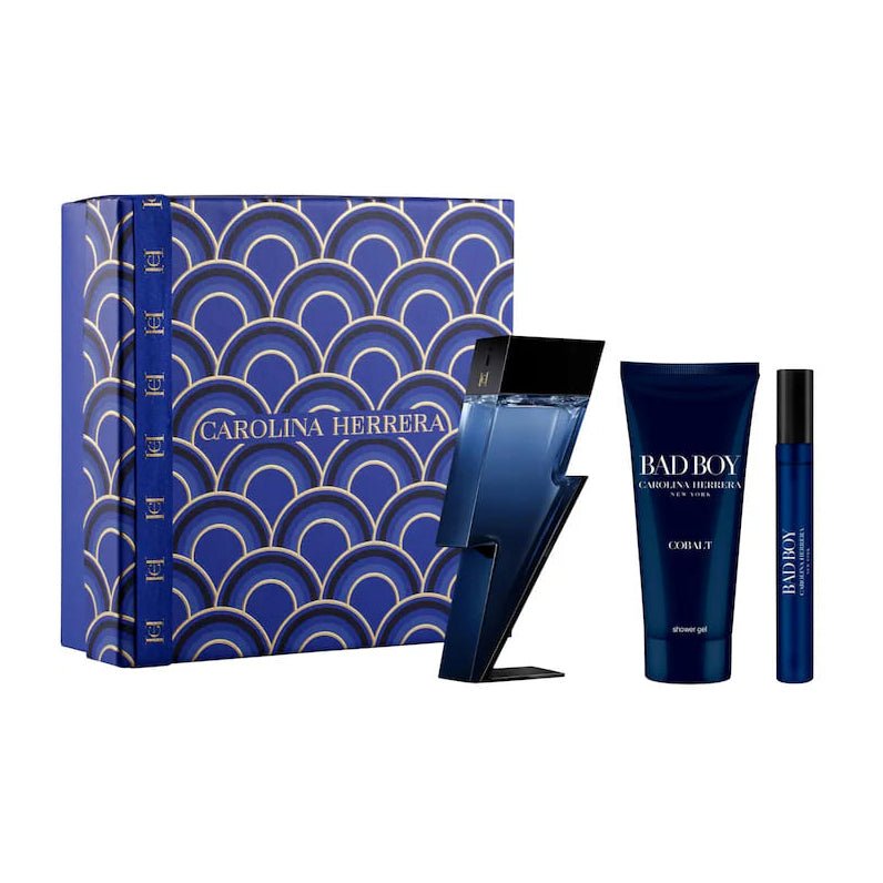 Carolina Herrera Bad Boy Cobalt EDP Électrique For Men Gift Set - Bloom Pharmacy