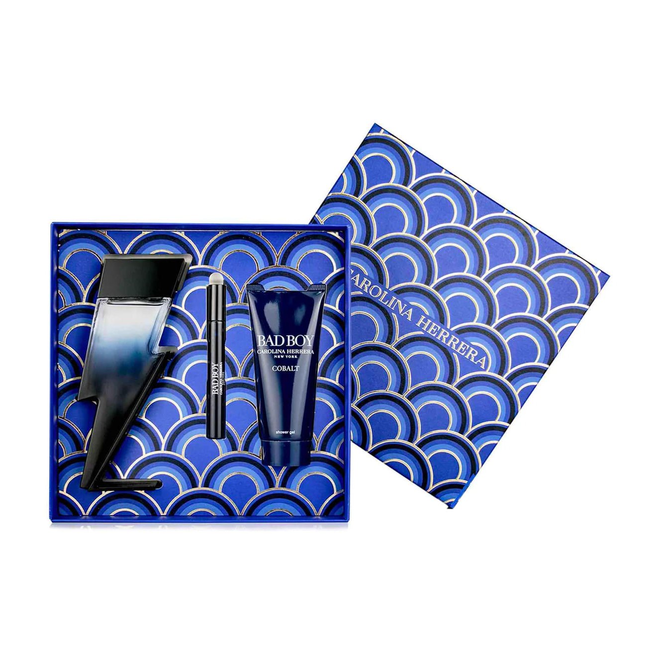 Carolina Herrera Bad Boy Cobalt EDP Électrique For Men Gift Set - Bloom Pharmacy