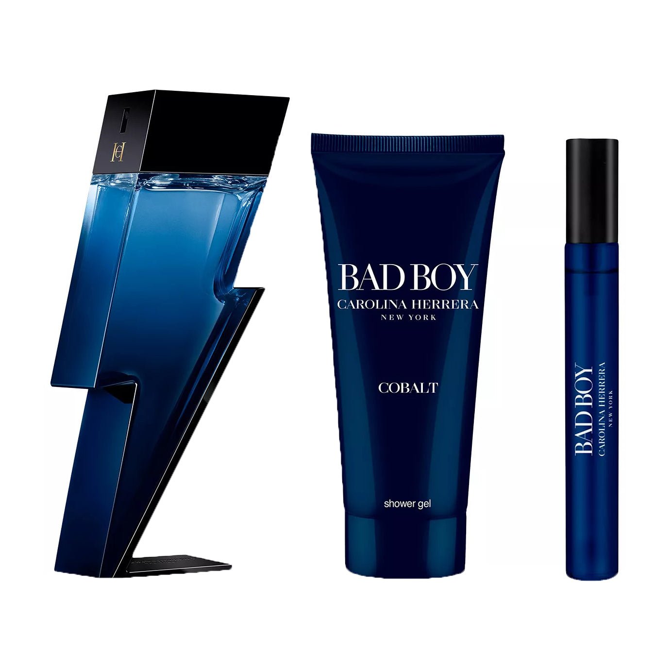 Carolina Herrera Bad Boy Cobalt EDP Électrique For Men Gift Set - Bloom Pharmacy