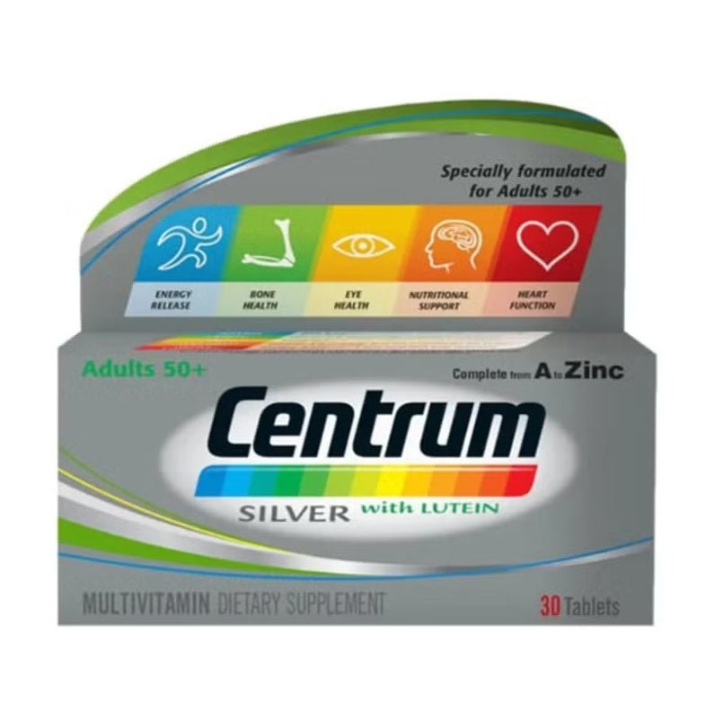 Centrum 50+ Silver - 30 Tablets - Bloom Pharmacy