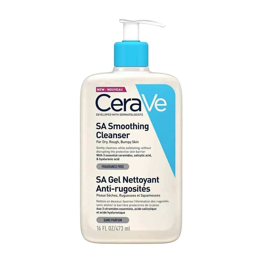 Cerave Sa Salicylic Acid Smoothing Cleanser Gel - 473ml - Bloom Pharmacy