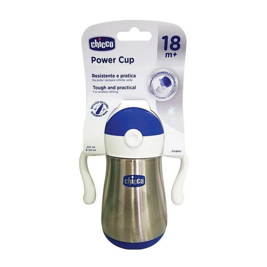 Chicco Power Cup 18m+ 237ml - Blue - Bloom Pharmacy